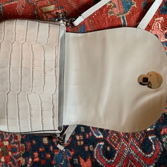 Longchamp Bags Longchamp Croc Embossed Leather Crossbody Bag Poshmark